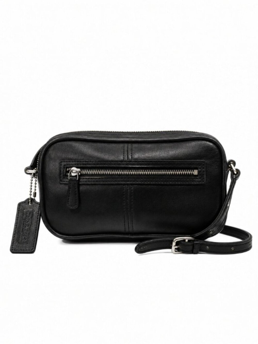 Vintage Y2K Coach 9589 Black Leather Legacy West Mini Camera Crossbody Bag